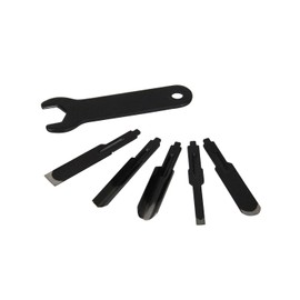 Kyocera 6674661 Formerly Ryobi Replacement Blade Set, For Electric Chisels, Round Blade, Flat Blade, 0.2 inch (4 mm), 0.4 inch (9 mm), Square Blade, Flat Round Blade