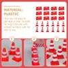 NUOBESTY Mini Traffic Road Cones Construction Road Cones Roadblock Sign