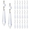 H&D HYALINE & DORA Crystal Icicle Prisms Clear Glass Bead