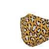 Reusable Washable 3 Layers Cotton Cloth - Yellow - Leopard