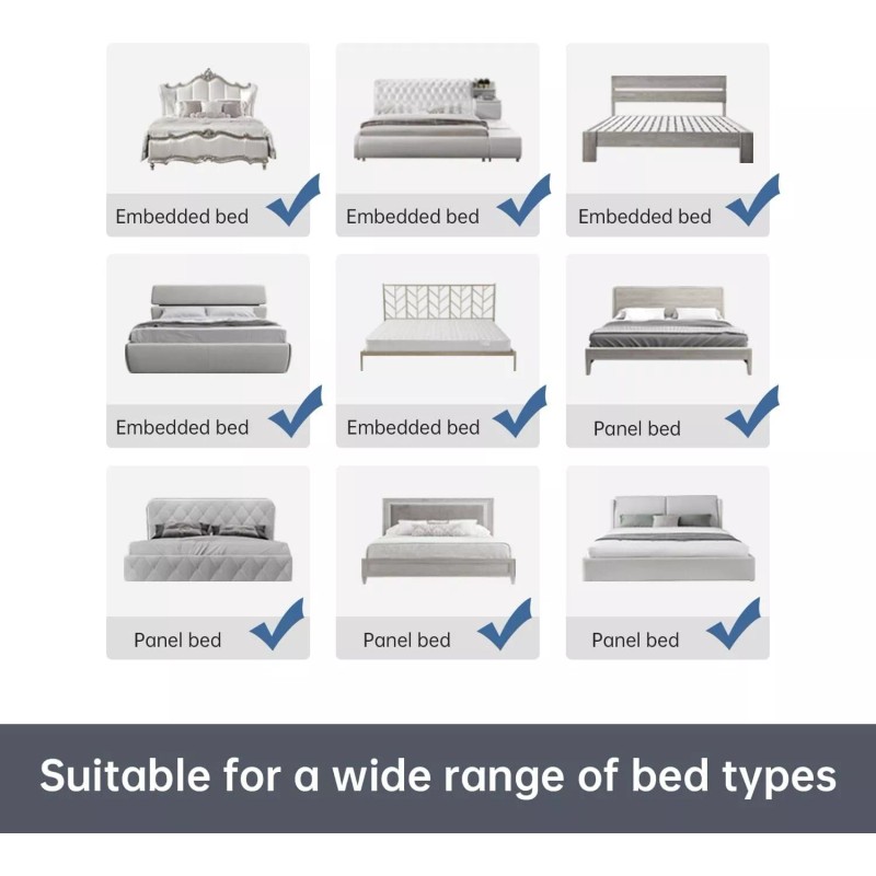 M-CASTLE Toddlers Bed Rails Liftable Crib Guardrail 47 Inch, Single
