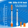 1ml/cc 32G 5/16 Inch Syringes, Lab Dispensing Syringe, Individual Wrapped,