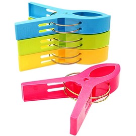 8 Piezas Pinzas para toallas de playa Clips paraToalla de Playa Soporte para Silla de Doble Grosor Colores de Moda de Plástico Tamaño Jumbo Paquete de Tumbonas Ropa de Baño Cortinas Pinzas Plástico