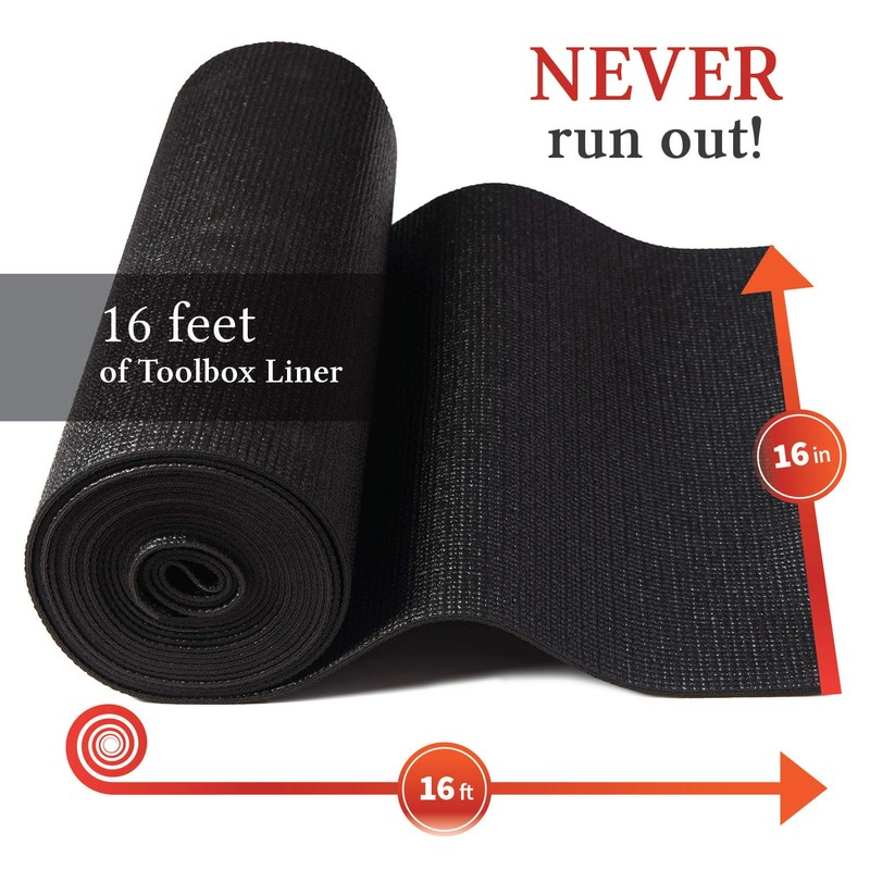 B&C Home Goods Anti-Slip Toolbox Liner - Adjustable, Protects Tools,