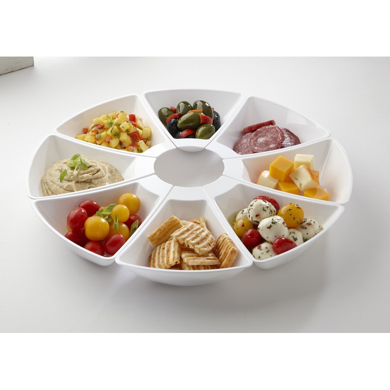 Mozaik Premium Plastic Entertaining and Tapas Set, 12 pieces