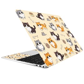 CREATCABIN Laptop Aufkleber Mit Katzenmotiv 38x27cm Für Netbook Laptops Universelle Wiederverwendbare Notebook Schutzhülle Für Rückseite Touchpads LCD Bildschirms Schutz Der Oberflächen Vor Kratzern