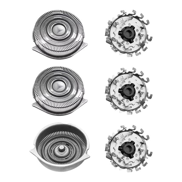 lingsee HQ9 3Pcs Shaver Razor Complete Head Blade Cutter Replacement