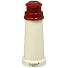 Fletchers' Mill Lighthouse Salt Shaker, White/Red - 6 Inch, Adjustable