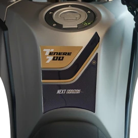 labelbike - 3D Sticker Motorcycle Tank Pad Decoration and Protection in Resin compatible with Yamaha Tenere 700 2025 - Gold Color