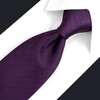 S&W SHLAX&WING Plain Purple Grape Men's Tie Extra Long Dress
