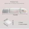 12 Packs Replacement Filters Compatible with Fursink Pet Water Fountain,