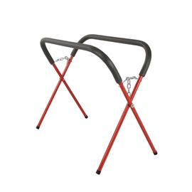 K Tool International K Tool International 79750 Automotive Fender Stand for Garages, Repair Shops, and DIY, 41" x 43" x 35", 500 lbs. Capacity, Adjustable, Padded, Powder-Coated Tubular Steel, Rubber Feet, Red/Black