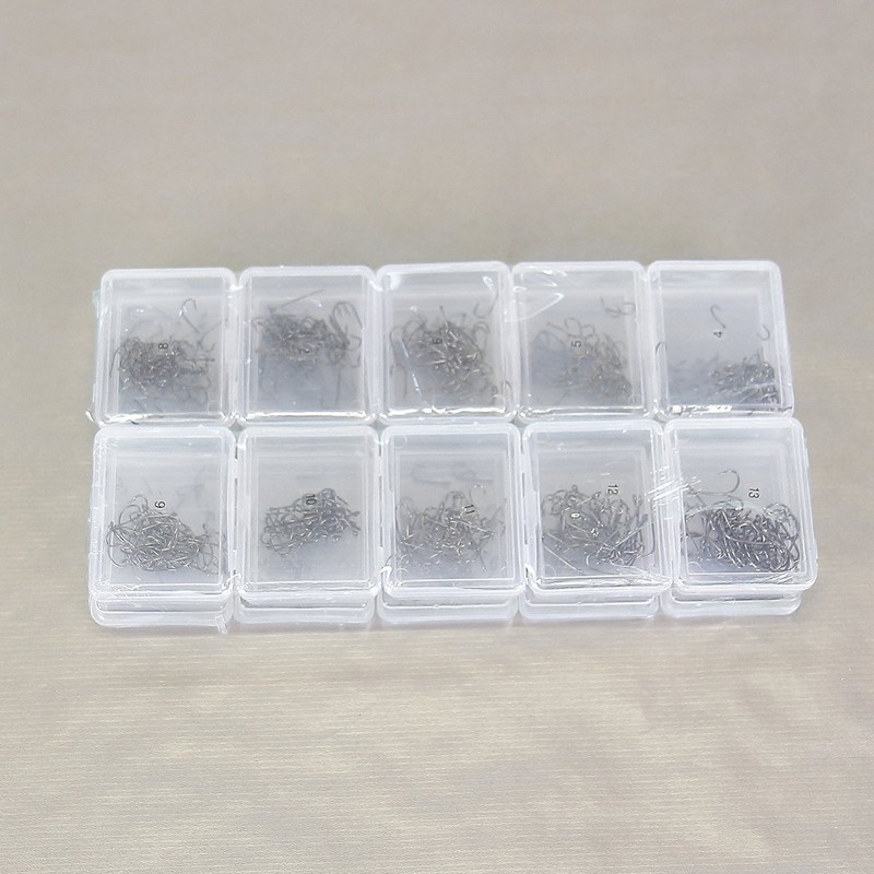 500 Fishing Hooks Size 4 to 13 with Eye Hooks