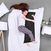 Utopia Bedding Full Body Pillow for Adults (Black, 20 x