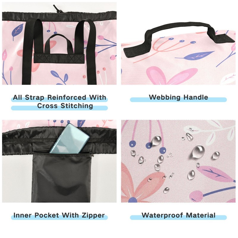 Laundry Backpack Laundry Bag with Adjustable Shoulder Straps Handle Dirty