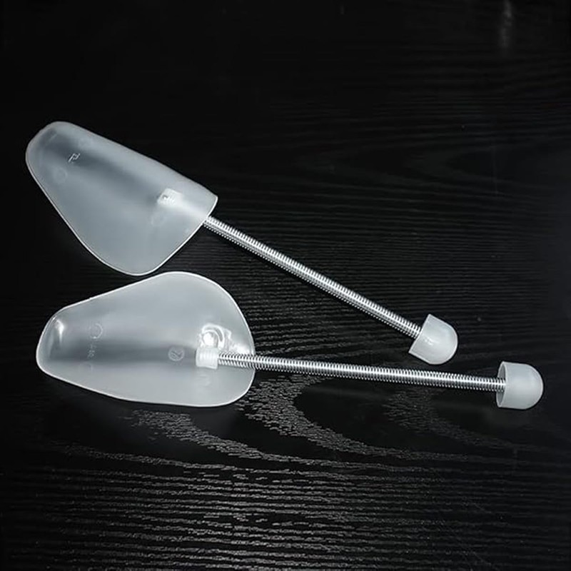Enwye 4 Pcs Plastic Shoe Trees for Men,Adjustable Spiral Spring