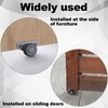 Deozu 1 Pcs Side Mount Caster Wheels, Low Profile Casters,