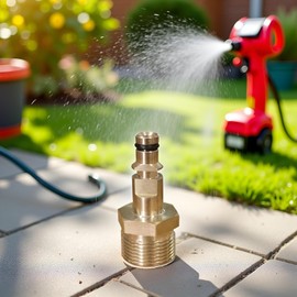 2Pcs Gold M22 Adapter High Pressure Washer Hose Adapter Pressure Pipe Quick Connector Converter Fitting for K Series Pressure Washer Replacement Parts and Accessories