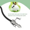 15pcs Stainless Steel Rabbit Watering Nipples Metal with Cage Rodent