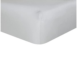 Sleepdown Plain Bamboo Fitted Sheet Soft Warm Cosy & Breathable Comfortable Bedding Bottom Sheets 32cm Extra Deep Pockets - Grey - King,5056242894865