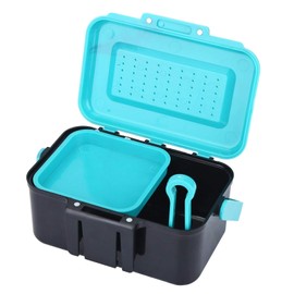 fasient1 Fishing Live Bait Box, ABS Plastic Worm Storage Container, Fishing Bait Holder Box, Worm Earthworm Bait Storage Case, Fishing Accessories for Fishing Lovers