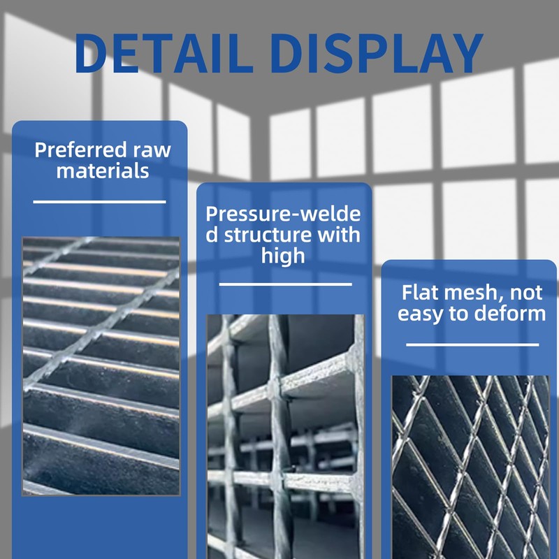 Outdoor Galvanized Steel Drain Grate,23.6x23.6 Heavy Duty Drain Cover,B125 Class
