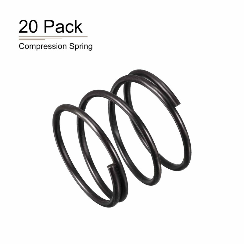 DTGN 1.2x18x15mm(DxODxL) Compression Spring - 20Pack - Good for Machinery