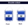 TOPFLAGS EL Salvador Flag 4 X 6 Inch Fringe EL