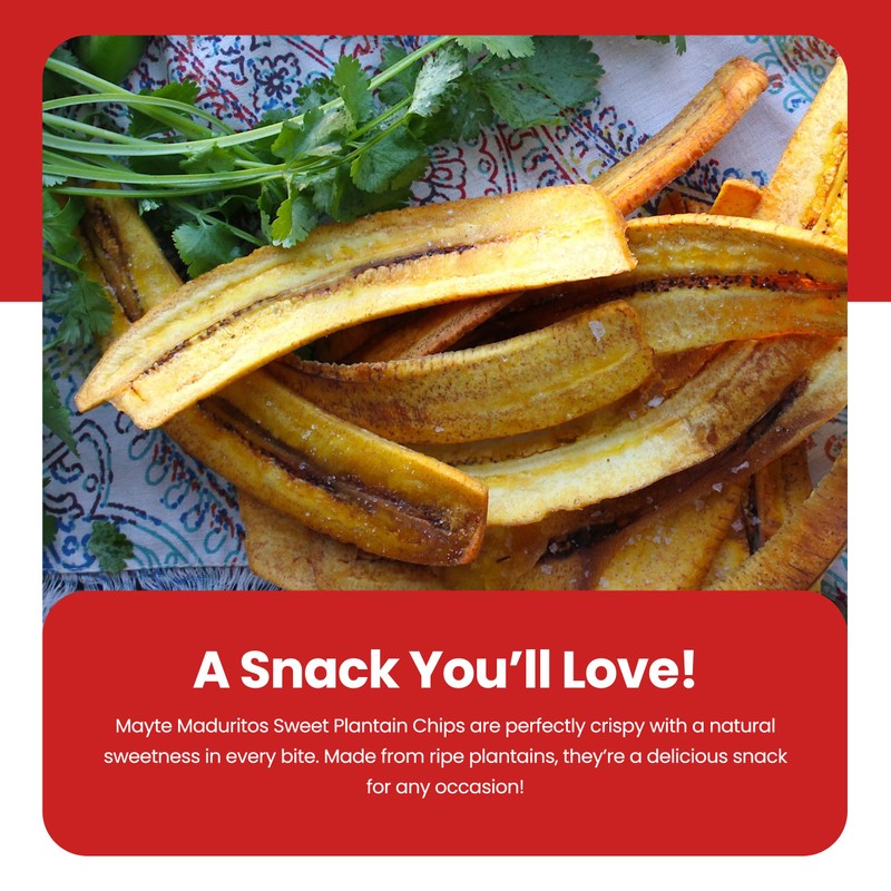 Mayte Maduritos || Sweet Plantain Chips || 3 oz /