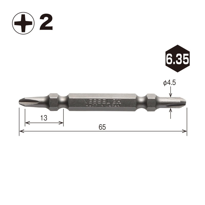 Vessel AS14 Plus 2 x 65 ZP Slender Bit