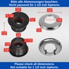 Siphon Rubber and Wall Rosette Set, NW 30/40, Rubber Sleeve