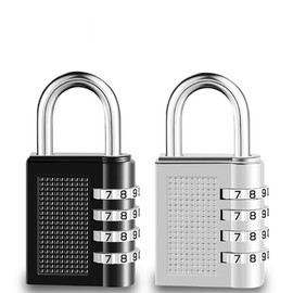 4-Digit Combination Dial Lock for Key Storage Lock Silver (010202) 2ea