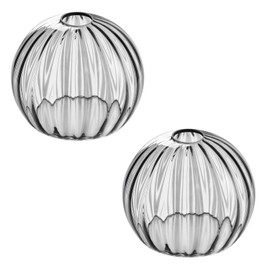 Clear Glass Shade,Replacement Globe & Cover for Lighting Fixture, 8" Diameter, Replacement with 1.65 Inch Fitter for Wall Lamps Chandeliers or Ceiling Light (2, 8Inch - Gray Glass)