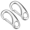 sourcing map Spring Gate Snap Hook 70mm/2.75", 304 Stainless Steel,