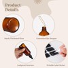 Homaisson 24 Pack 3.4oz Amber Glass Dropper Bottles with Funnels