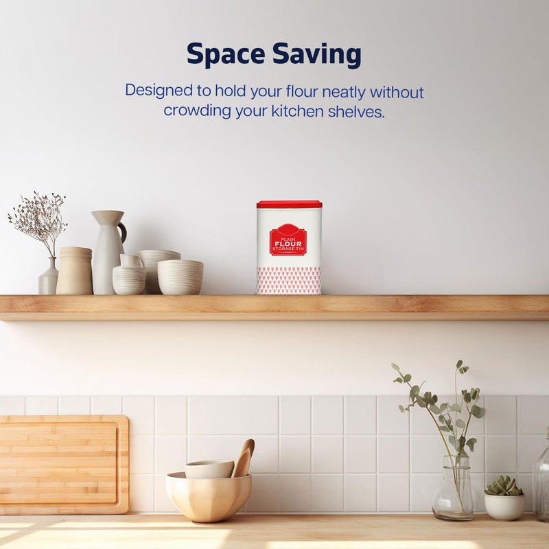 Flour Storage Containers | Self Raising Flour Tin with Lid