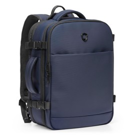 Traveler's Choice Markham 27L Backpack, Expandable, Business, Travel, Work, Office, Camping, Hunting, Fishing, Blue, Large