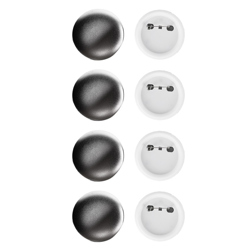 100Pcs Badge Back Cover Tinplate Plastic Base Avoid Rust Firm