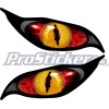 ProSticker 9002 (One Set) 3" x 7" Yellow Red Evil