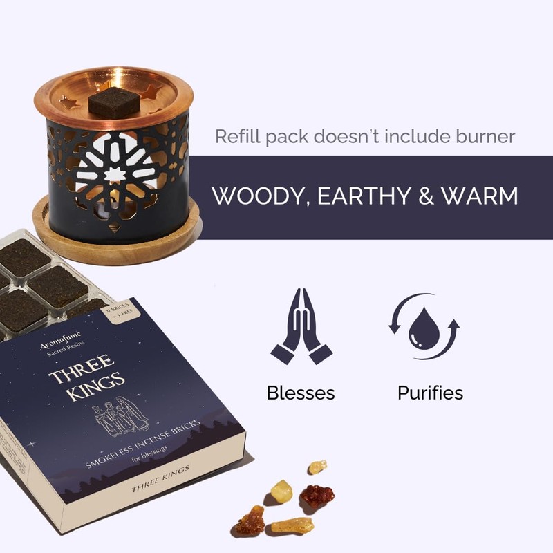 Three Kings Resin Incense Bricks Refill by Aromafume | 3