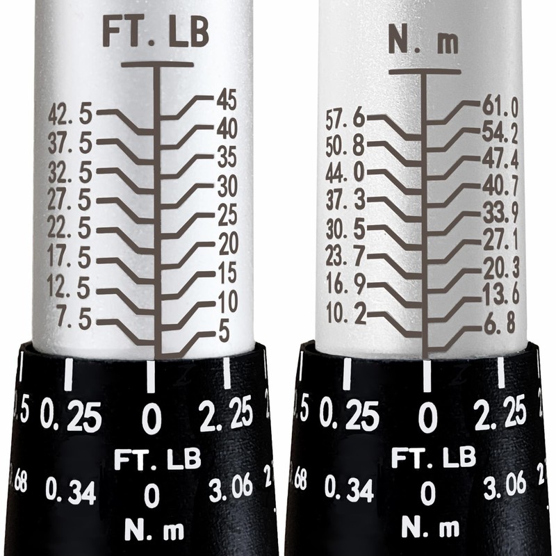 RebarTech Click Torque Wrench 3/8-inch Drive, 5~45 ft.lb / 7~61