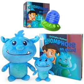 Mint Bucket Brands Chomphogs on Guard - Plush Protectors for Kids Scared of The Dark - Kids Finally Sleep Alone at Night - Storybook & Bedtime Buddies - Plush Animals and Book Set (1-9 Yrs.)