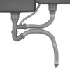 Expandable All-in-One Sink Drain Pipe, P Siphon Pipe for Double