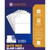 5.5" x 8.5", 25 Sheets, 50 Printable Half Sheet Labels,