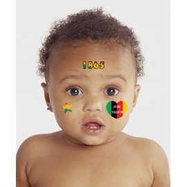 Oringaga 300 Juneteenth Party Tattoos for Kids - Happy Juneteenth Black Freedom Day Party Supplies Goodie Bag Stuffers Favors Prize Motivational Stickers(24 Sheets)