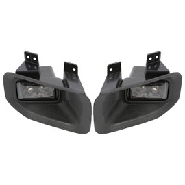 KUAFU Pair Fog Light Compatible with 2015-2017 Ford F-150 Front Bumper Driving Lamps w/Bulbs Driver Side & Passenger Side Replacement for FL3Z15201B FL3Z15200B FO2592235 FO2593235 Smoke Lens