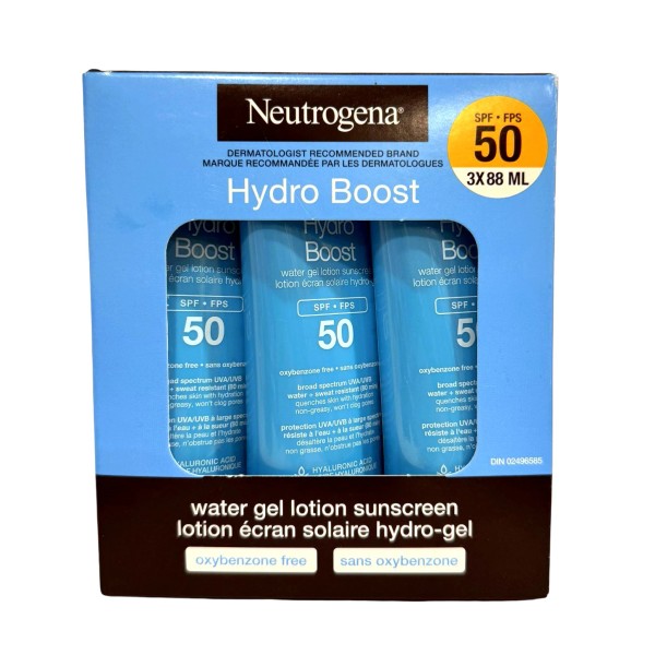 Neutrogena Hydro Boost Water Gel Lotion Sunscreen SPF 50, 3