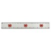 'Welsh Red Dragon' 30cm (12 Inch) White Plastic Ruler (RL00085976)