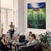 Football Game Wall Chart Portable Home Bar Office 2022 Soccer