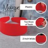Motique Accessories Light Blue 2 Inch Hard Plastic Headband with